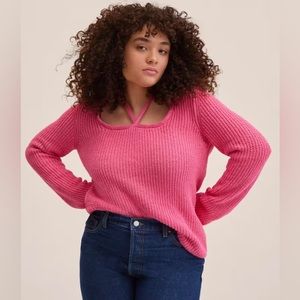 (NWT) Mango Bow Collar Sweater